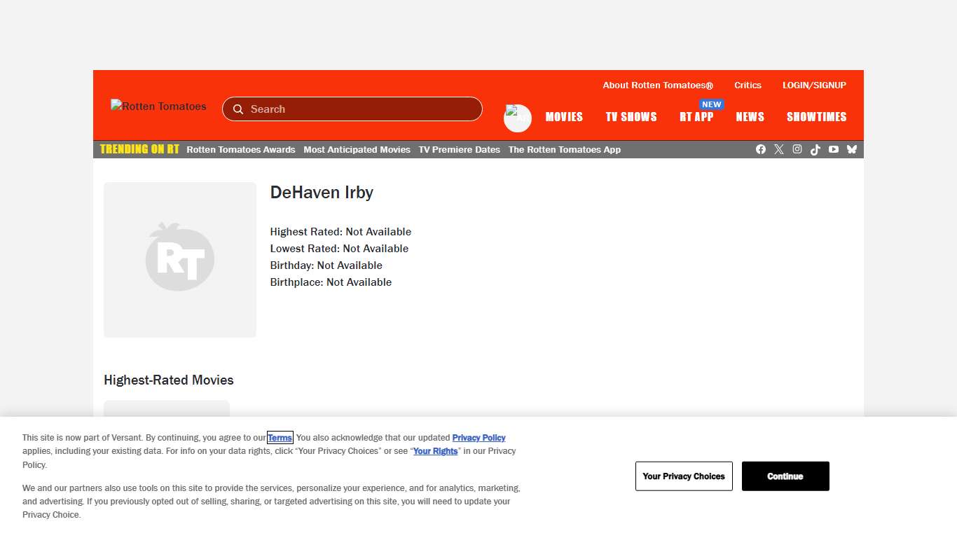 DeHaven Irby Movies List Rotten Tomatoes Rotten Tomatoes